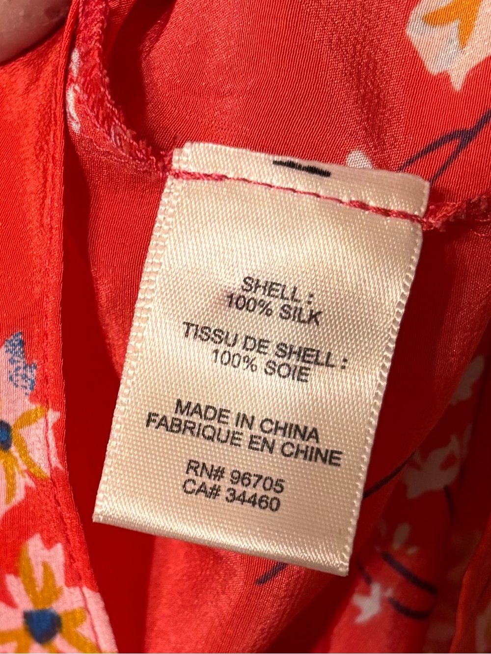 Rebecca Taylor Silk Floral Flutter Sleeve Blouse Size 2 - Picture 3 of 5